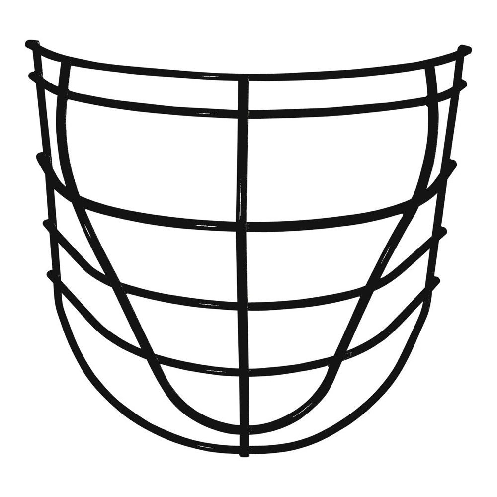 1000x1000 Gait Pro Box Lacrosse Cage Face Mask - Lacrosse Helmet Drawing