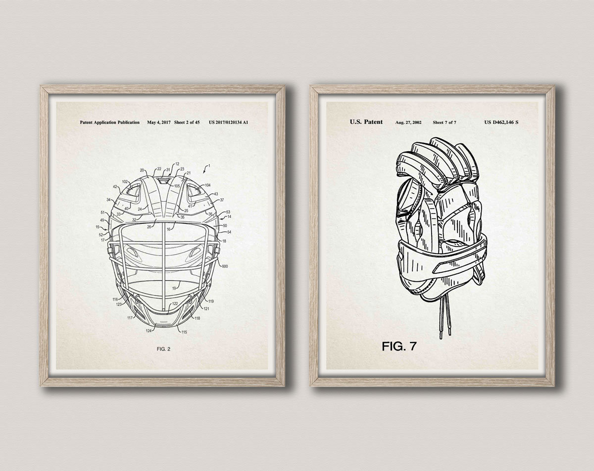 1200x953 Lax Decor Lax Wall Art Lax Gift Lacrosse Helmet Patent Lacrosse - Lacrosse Helmet Drawing