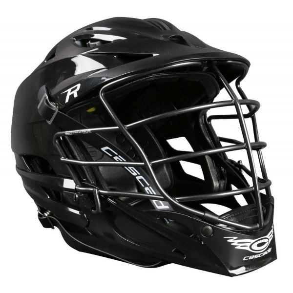 600x600 Cascade R Black Lacrosse Helmet Black Cage - Lacrosse Helmet Drawing