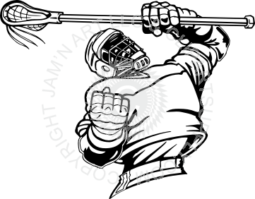 361x282 Lacrosse Clipart Lacrosse Player For Free Download And Use - Lacrosse Player Drawing