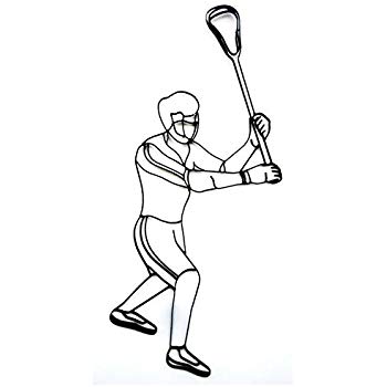 350x350 World Unique Imports Lm Lacrosse Player Metal - Lacrosse Player Drawing