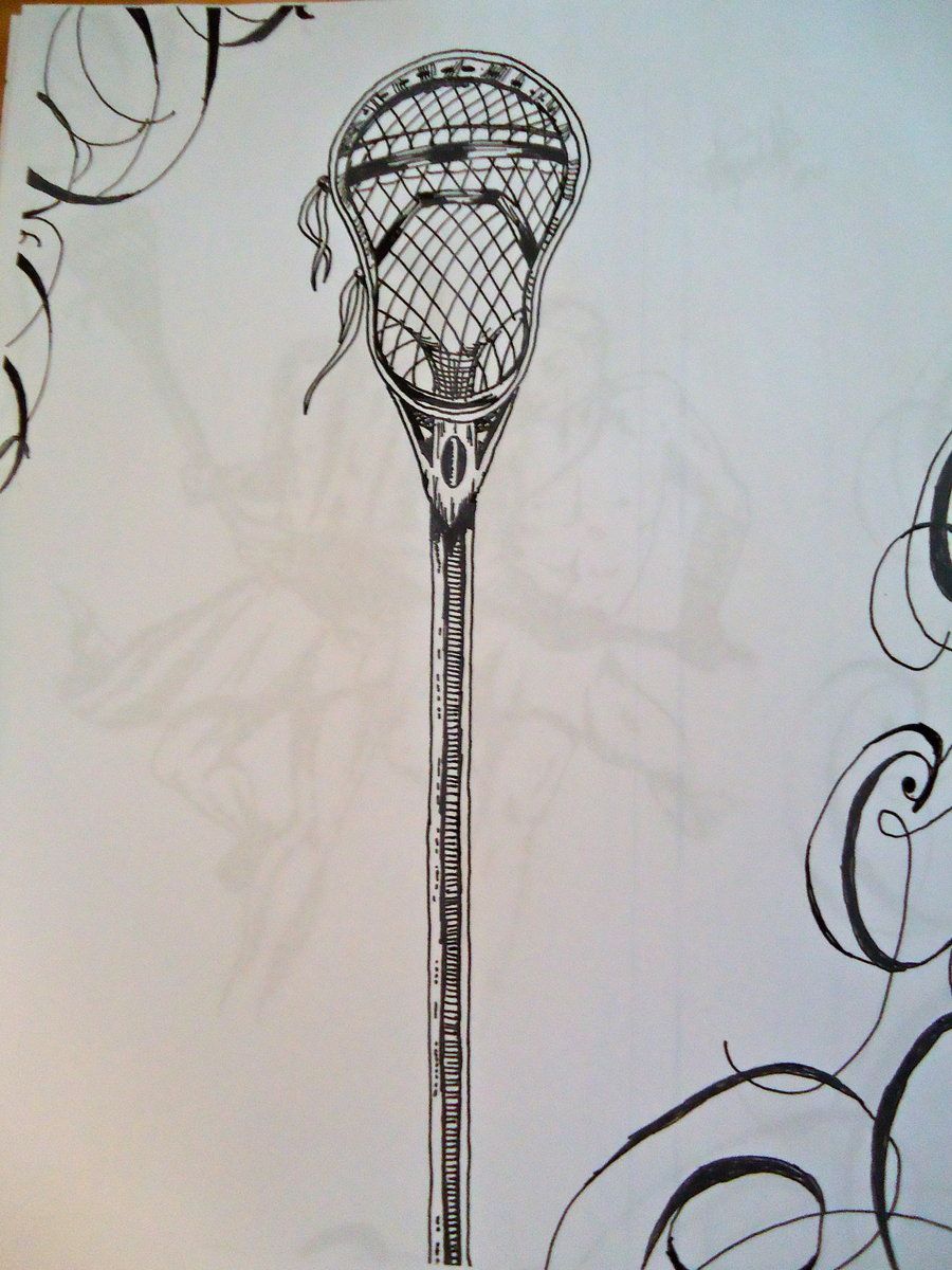 900x1200 Lacrosse Tattoo Idea Found On Google Sorry And Thanks If This - Lacrosse Stick Drawing