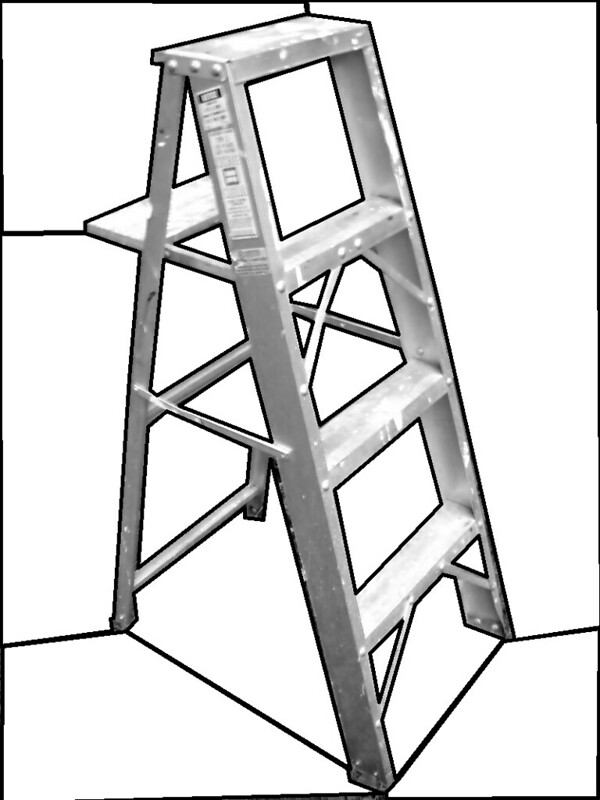 600x800 Negative Spaces And Positive Forms Artwithmark - Ladder Line Drawing