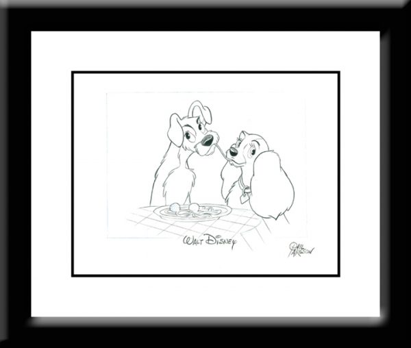600x508 Lady And The Tramp - Lady And The Tramp Drawing