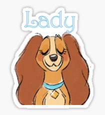 210x230 Lady And The Tramp Drawing Stickers Redbubble - Lady And The Tramp Drawing