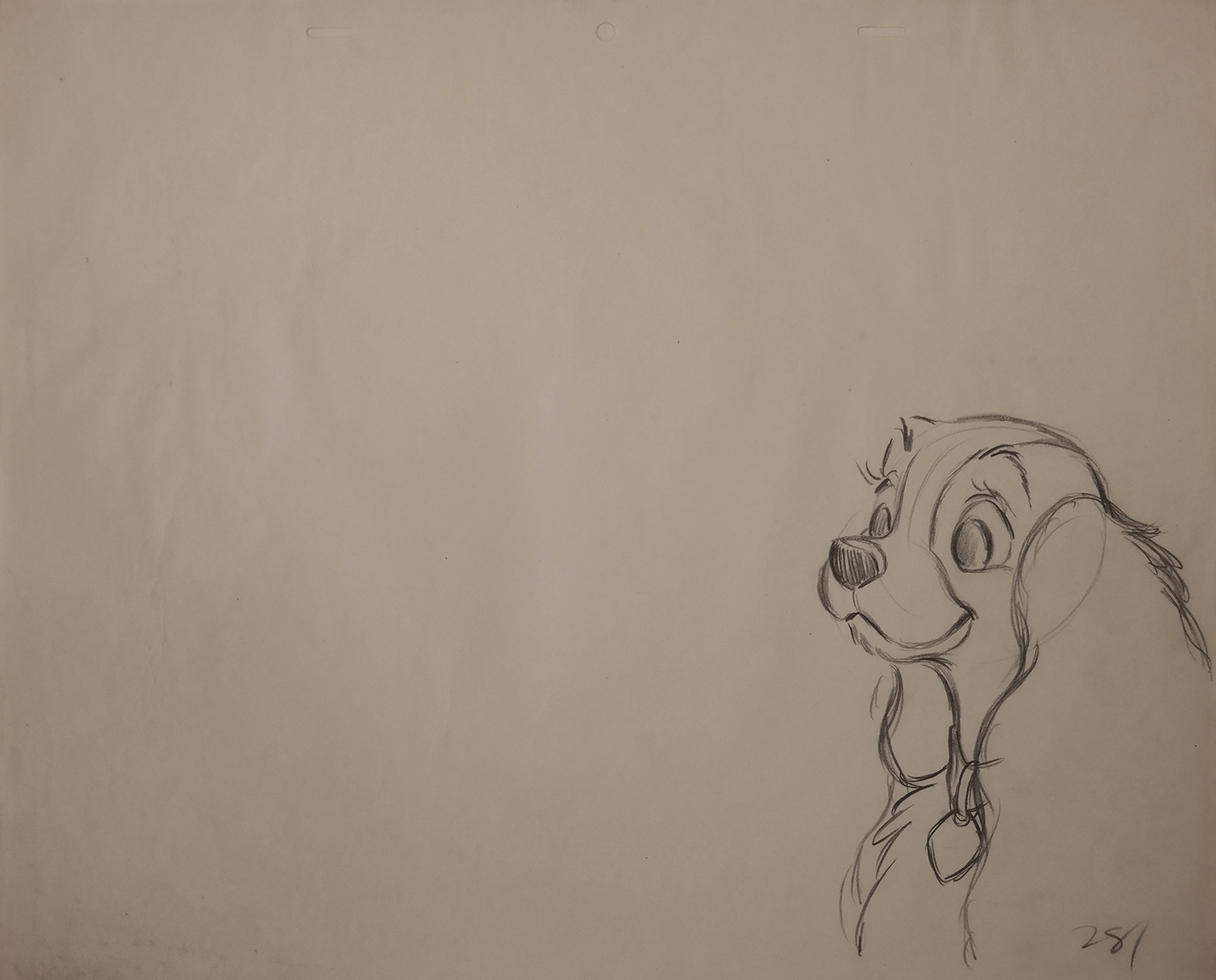 1500x1209 Lady And The Tramp Production Drawing - Lady And The Tramp Drawing