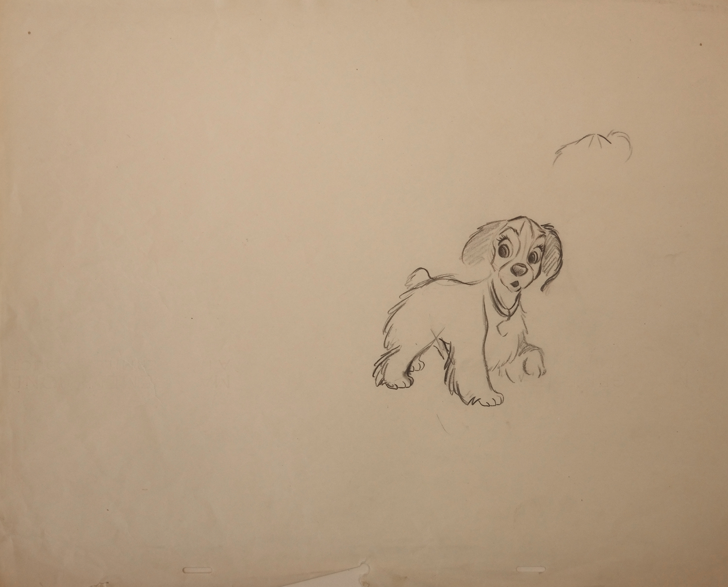 1500x1210 Lady And The Tramp Production Drawing - Lady And The Tramp Drawing