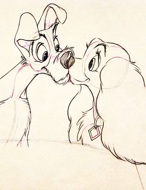 500x650 Lady And The Tramp Drawing Drawing In Disney Drawings - Lady And The Tramp Drawing