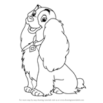 150x150 learn how to draw lady from lady and the tramp - Lady And The Tramp Drawing