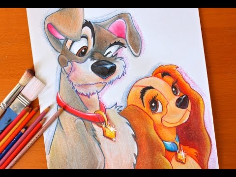 480x360 Drawing Lady And The Tramp Disney Budget Art - Lady And The Tramp Drawing