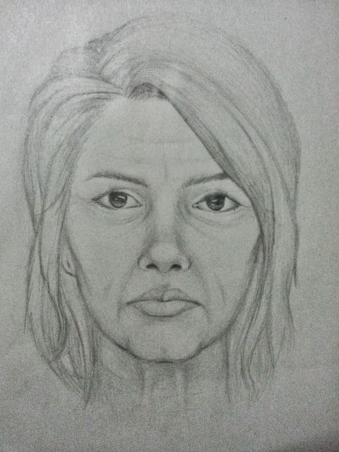 480x640 Old Lady Face Drawing - Lady Face Drawing