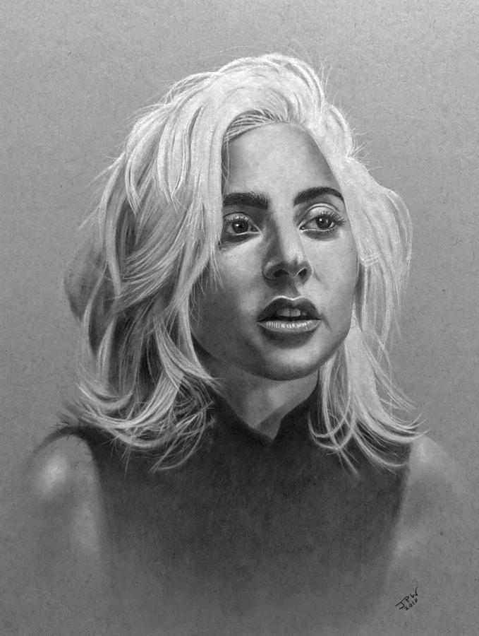 679x900 Lady Gaga Drawing - Lady Gaga Drawing