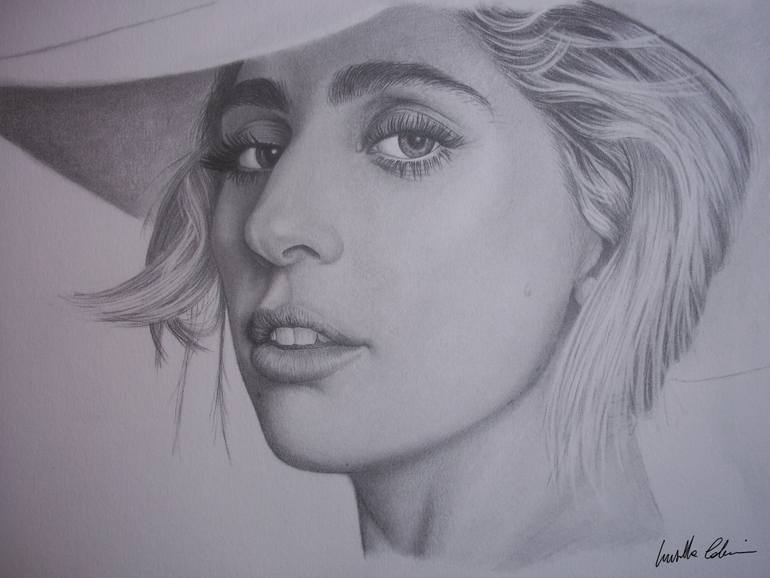770x578 Lady Gaga Drawing - Lady Gaga Drawing