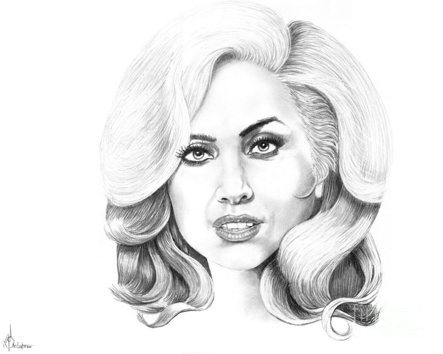 900x719 Lady Gaga Drawing - Lady Gaga Drawing