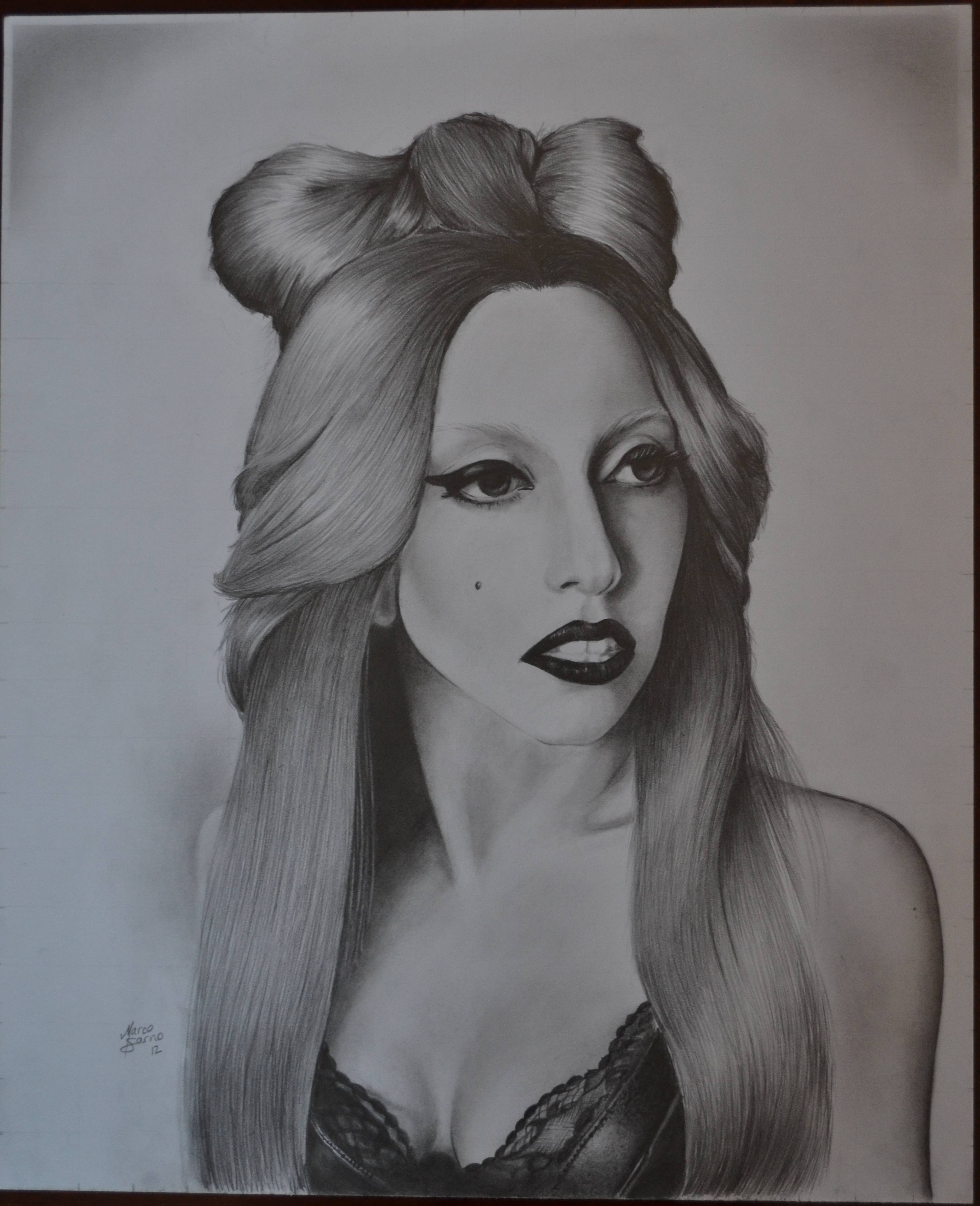 3072x3780 My Lady Gaga Drawing - Lady Gaga Drawing