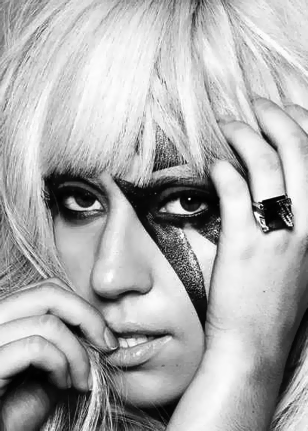 600x839 Drawing Lady Gaga Draw Famous Faces - Lady Gaga Drawing