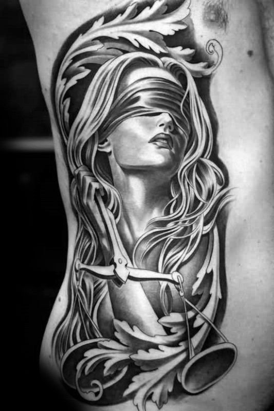 533x800 Lady Justice Tattoo Designs For Men - Lady Justice Drawing