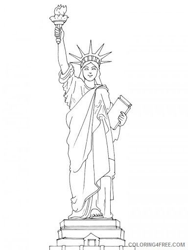 384x512 Related Posts Free Statue Of Liberty Coloring Pages For Kids - Lady Liberty Drawing