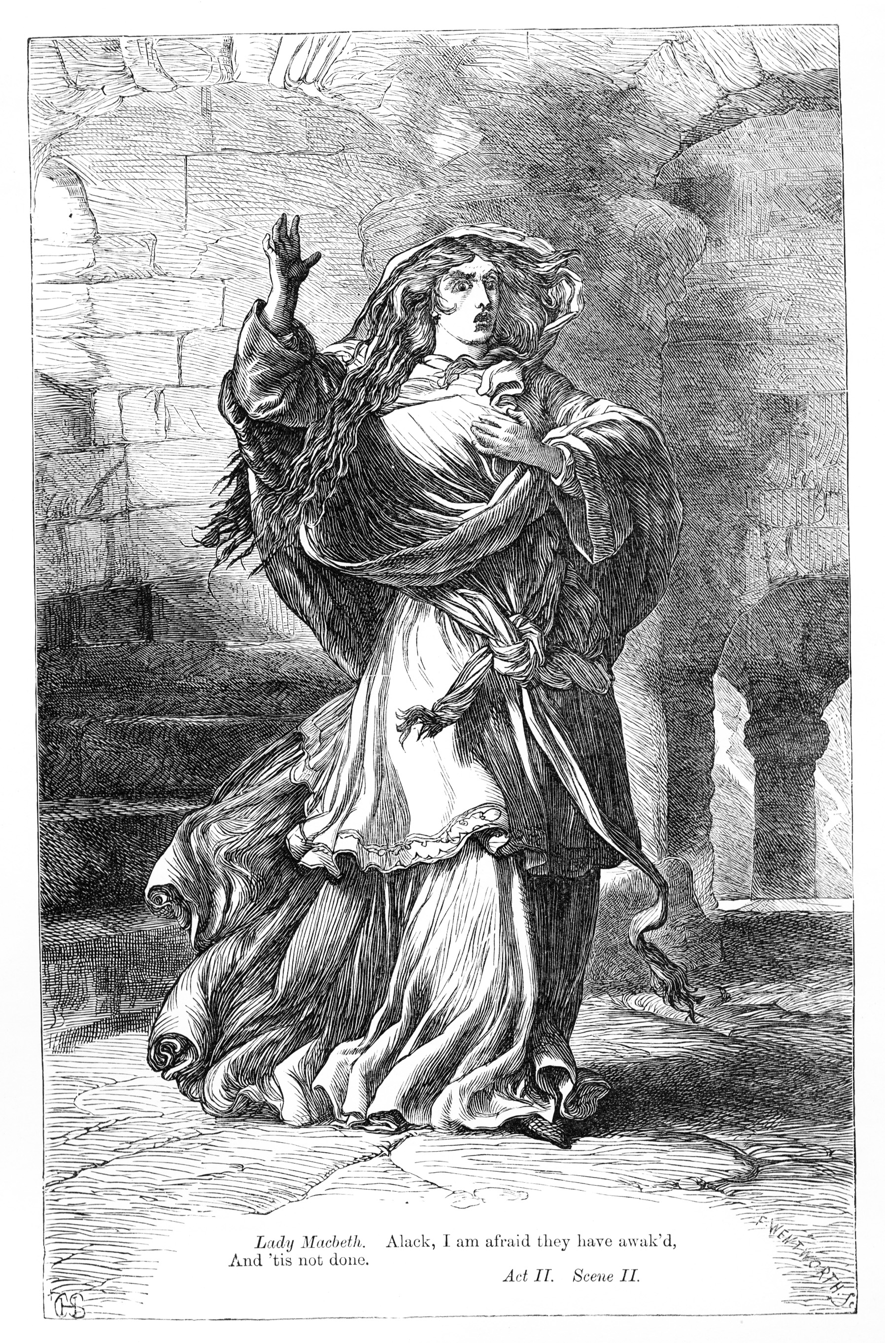 1796x2724 lady macbeth victorian illustrated shakespeare archive - Lady Macbeth Drawing