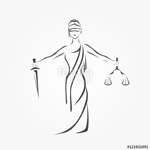 Lady Of Justice Drawing at Explore collection of