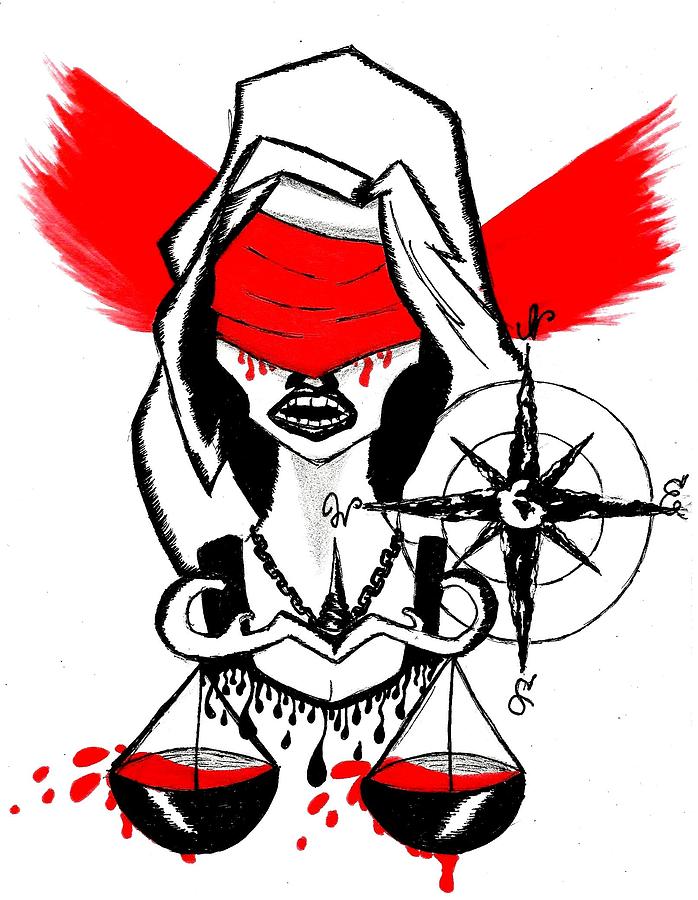 698x900 Lady Justice Drawing - Lady Of Justice Drawing