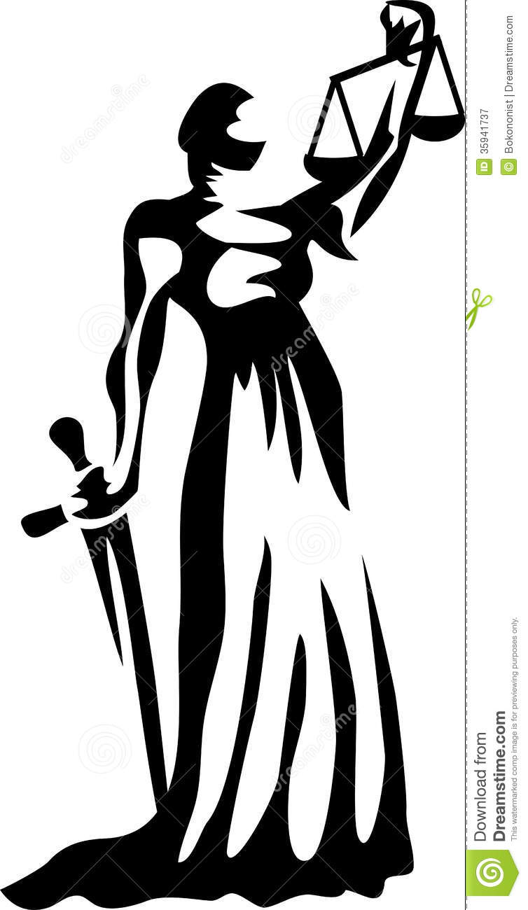 754x1300 Lady Of Justice Clipart - Lady Of Justice Drawing