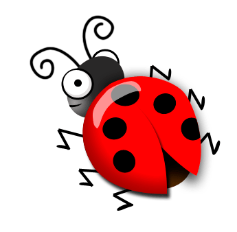 345x338 How To Draw A Cute Ladybug In Photoshop Eloine's Blog - Ladybird Drawing