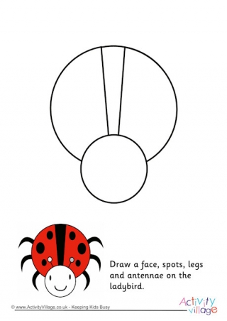 320x452 Ladybird Printables - Ladybird Drawing