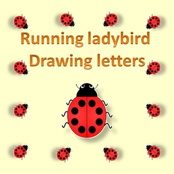 350x350 running ladybird drawing uppercase alphabets - Ladybird Drawing