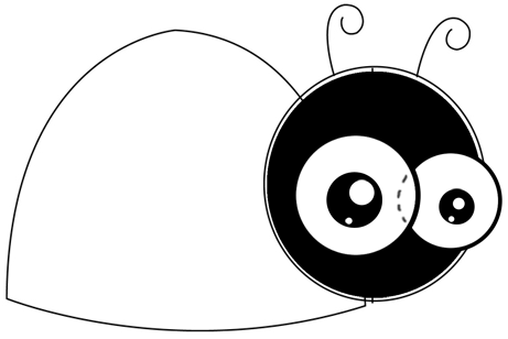 461x308 How To Draw Cartoon Ladybugs In Easy Step - Ladybug Cartoon Drawing