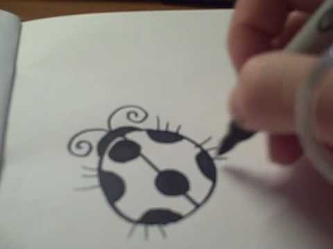 480x360 How To Draw A Cartoon Ladybug - Ladybug Cartoon Drawing