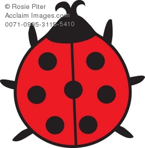 293x300 Red Ladybug Cartoon Drawing Royalty Free Clip Art Picture - Ladybug Cartoon Drawing