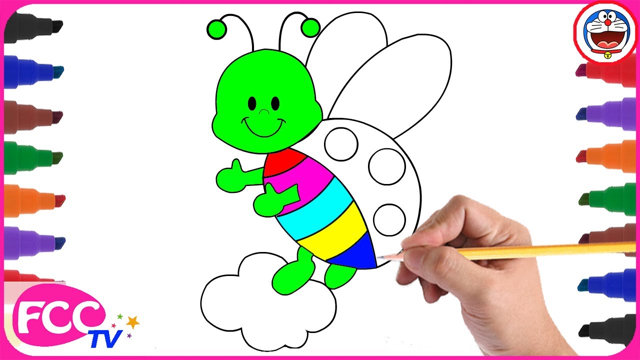 1280x720 Simple Ladybug Cartoon Drawing How To Draw A Ladybug - Ladybug Cartoon Drawing