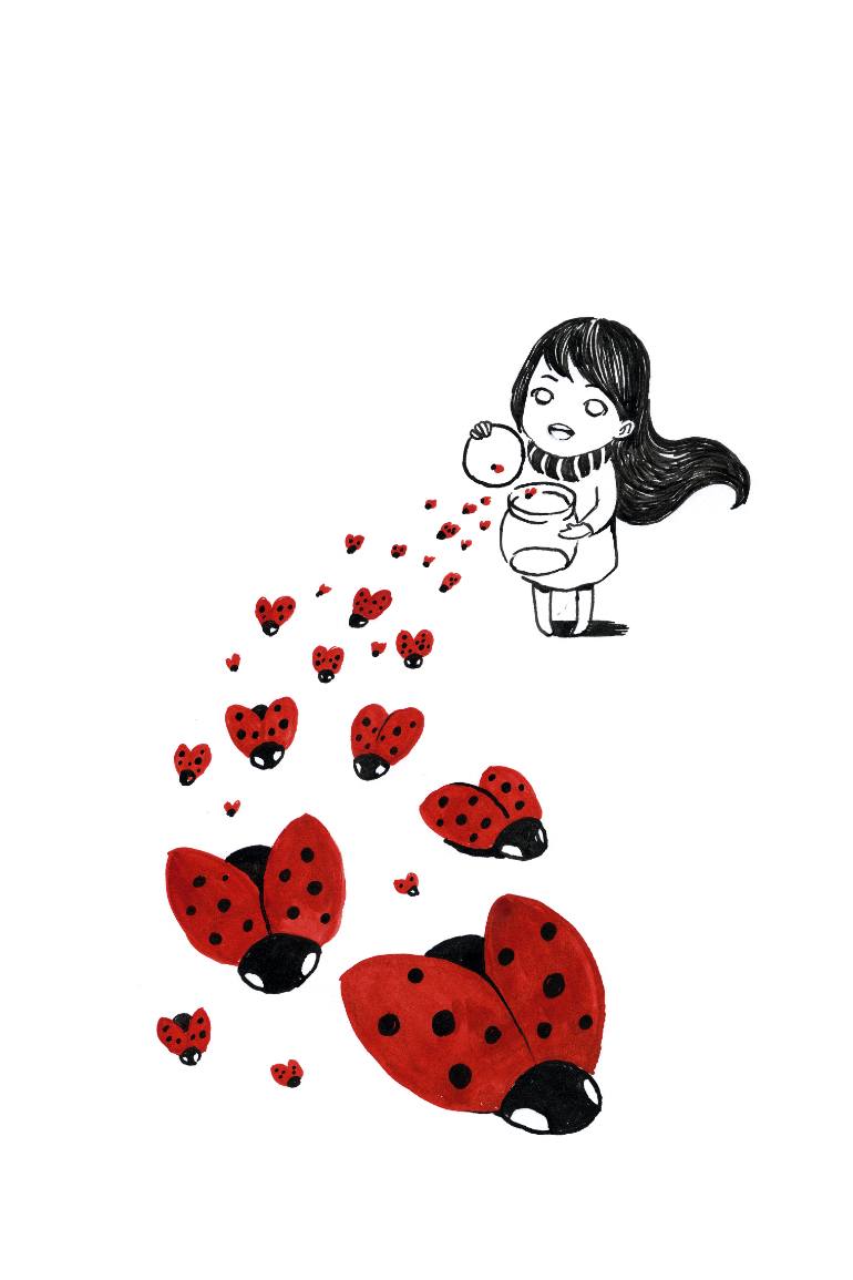 770x1155 Ladybugs Drawing - Ladybug Drawing