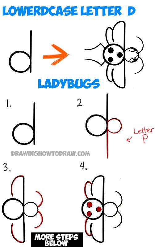 502x798 How To Draw A Cartoon Ladybug - Ladybug Drawing Step By Step