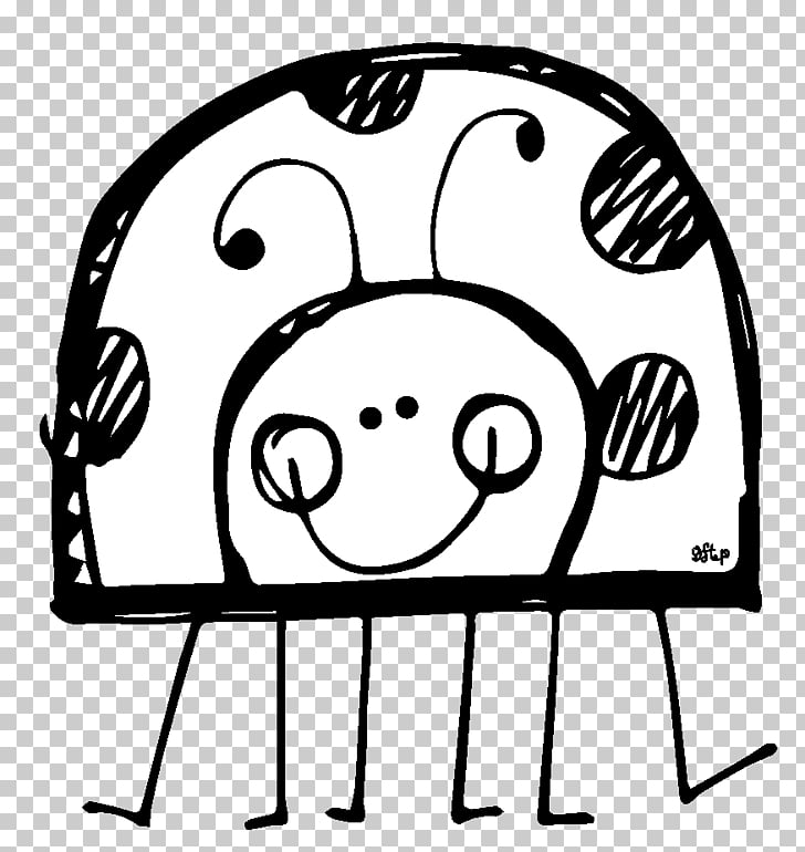 728x770 Ladybird Black And White Drawing Black Ladybug S Png Clipart - Ladybug Line Drawing