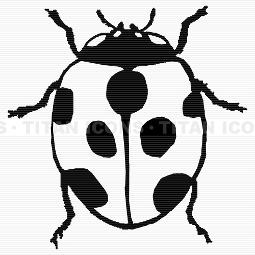 500x500 titan icons - Ladybug Line Drawing