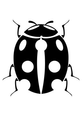 282x400 Ladybug Tattoo Drawing Bug - Ladybug Tattoo Drawing