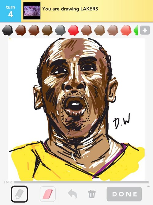 Lakers Logo Drawing at PaintingValley.com | Explore collection of ...