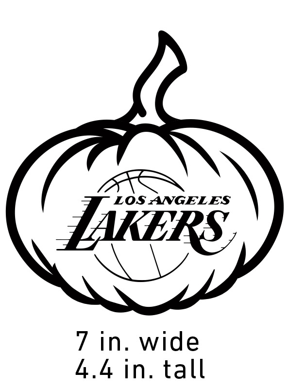 593x800 carve your - Lakers Logo Drawing