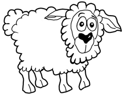 250x194 how to draw sheep lambs drawing tutorials drawing how - Lamb Cartoon Drawing