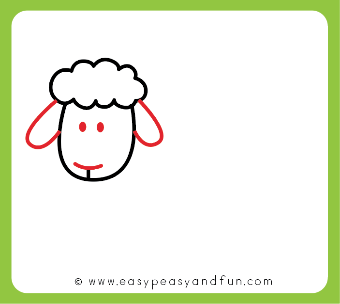 703x627 How To Draw A Sheep - Lamb Cartoon Drawing