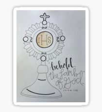 210x230 Lamb Of God Drawing Stickers Redbubble - Lamb Of God Drawing