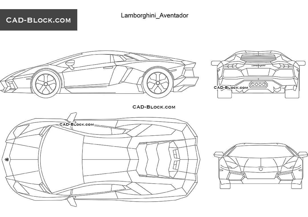 1080x760 lamborghini aventador cad block free download - Lambo Drawing