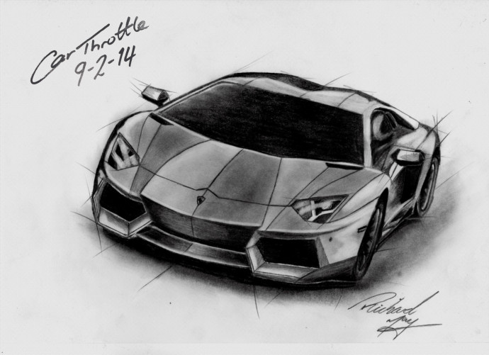 690x501 we asked you to hand draw a lamborghini concept here are the top - Lambo Drawing