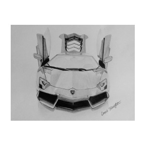 300x300 lamborghini aventador drawing - Lamborghini Aventador Drawing