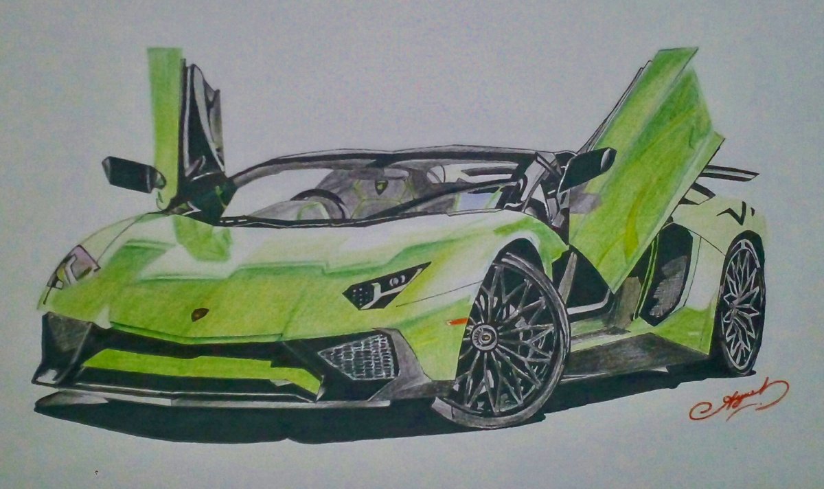 1200x712 lamborghini aventador sv - Lamborghini Aventador Drawing