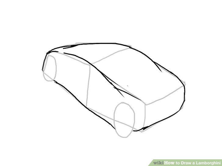 728x546 how to draw lamborghini aventador step - Lamborghini Aventador Drawing Outline