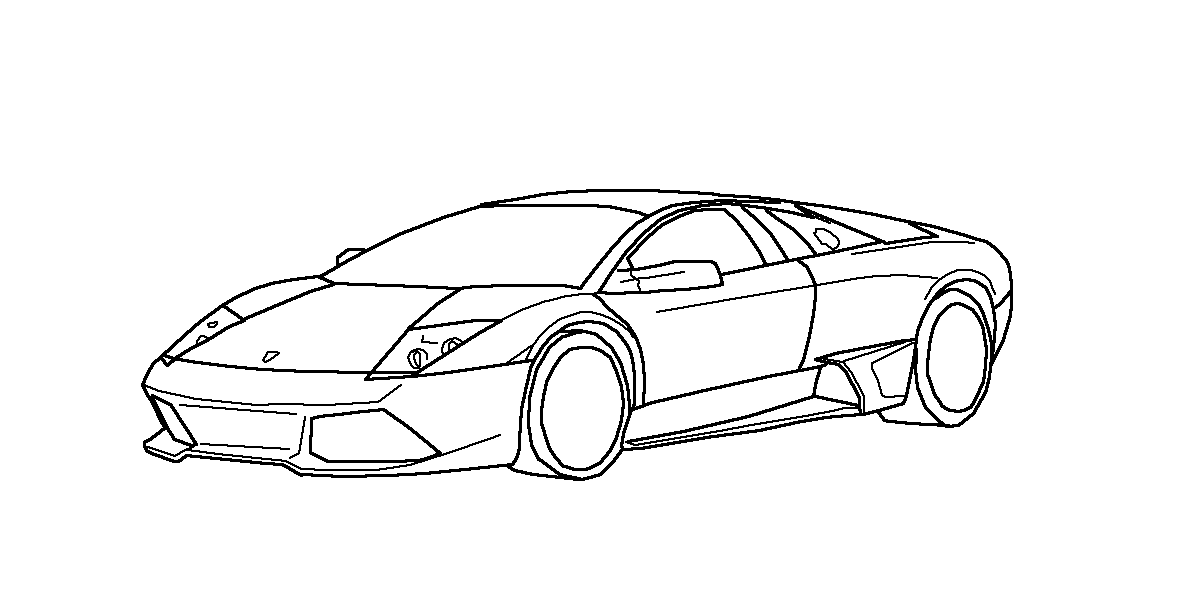 Lamborghini Aventador Drawing Outline at PaintingValley.com | Explore ...