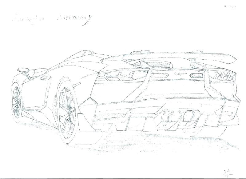 Aventador J Drawing at Explore